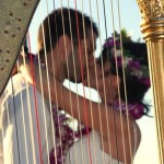 Amalio and Sara through harp