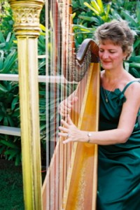 Maui Wedding Harpist Playing Pedal Harp Maui Wedding Harpist Playing Pedal Harp