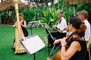 Harp, Violin, Viola, Cello for Wedding Music